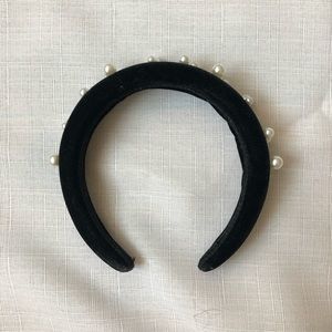 Forever 21 black pearl headband/vintage